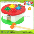 Red Apple Box Hammering Ball Game Bon Jouets en bois